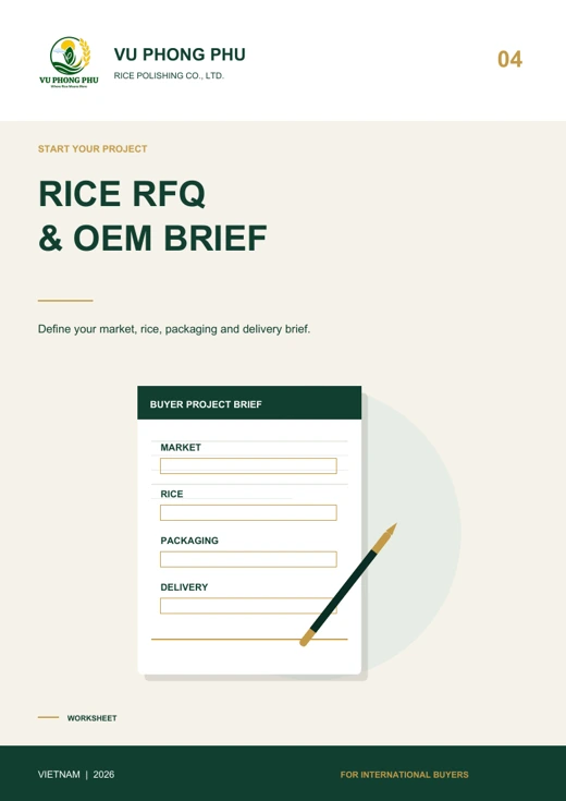 Rice RFQ &amp; OEM Project Brief