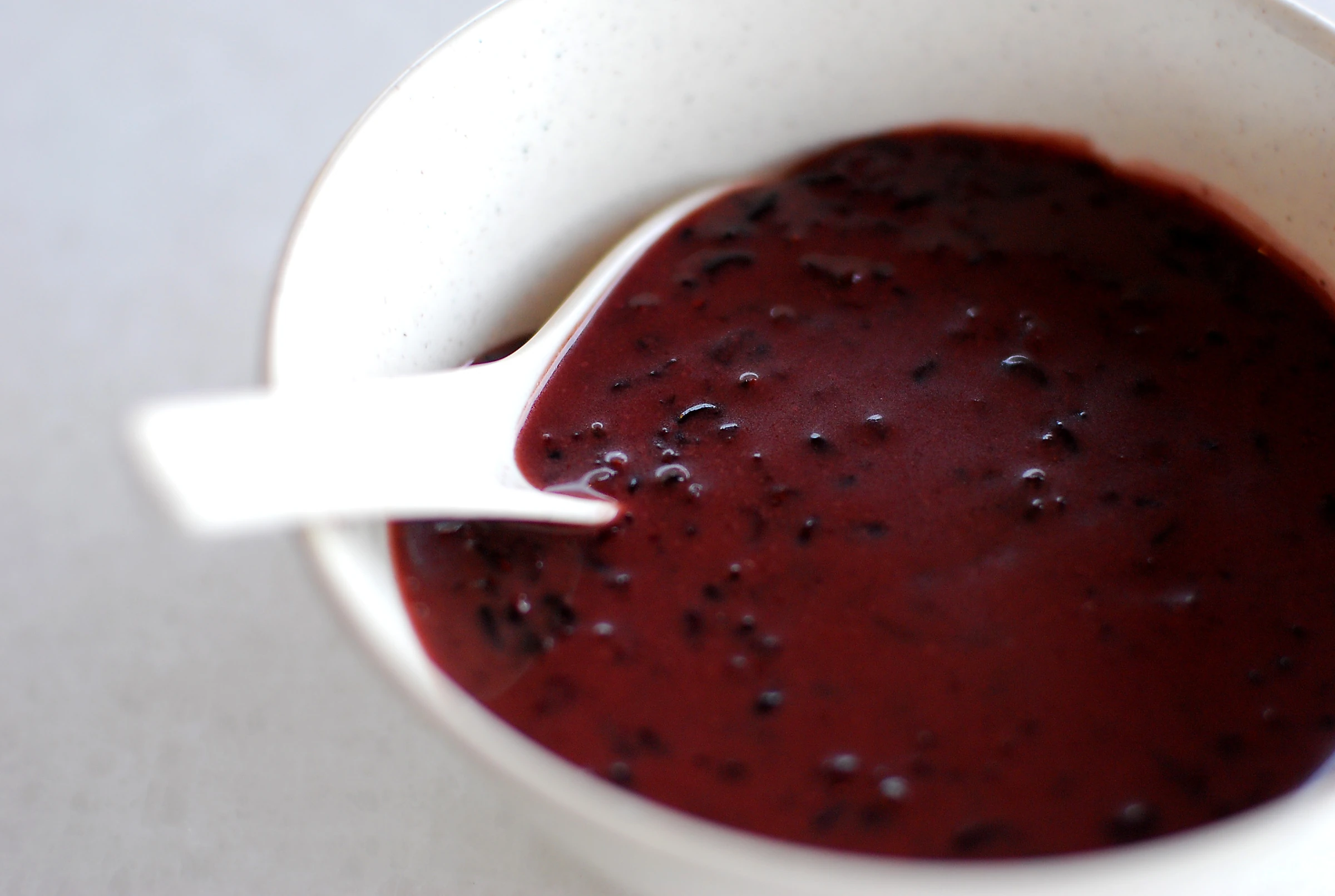 Black Glutinous Rice Pudding with Coconut Milk — serving inspiration